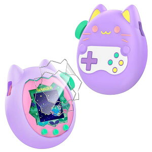 【送料無料】【1個+2枚セット】For Tamagotchi Paradise ケース+フィルム(2枚) たまごっちパラダイス ケース カバー シリコン 落下保護 耐衝撃 保護フィルム TPU素材 柔らかい 超薄型 耐衝撃 指紋