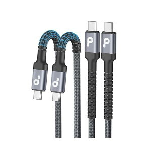 yzUSB CP[u 2M ^CvC P[u PDΉ 60W/5A }[d USB-C to USBC iC҂ fh~ iPhone 16/15/iPad/MacBook Pro/Galaxy S24/Matebook/iP