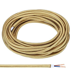 �y���������z�t�@�u���b�N�z�J�o�[���E���h���C���[ 10 M 18AWG 2�R�A ���B���e�[�W�҂ݓd�C�R�[�h �y���_���g���C�gDIY�v���W�F�N�g�p ���C�g��