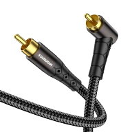 【送料無料】90度 RCAケーブル サブウーファー用ケーブル 直角 デジタル同軸RCAケーブル オス-オス ビデ…