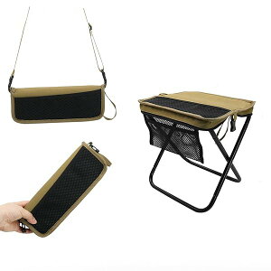 【送料無料】【2025Newモデル】折りたたみ椅子 アウトドアチェア コンパクト 軽楽耐 収納袋一体型 超軽量 肩掛けストラップ付き 耐荷重150kg キャンプ/花見/釣り コンパクト折り畳みチェア 炭