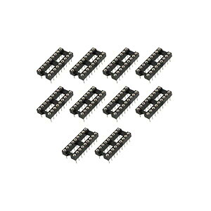 �y���������zDIP IC �`�b�v �\�P�b�g �A�_�v�^ �n�� PCB��p 2.54mm�s�b�` 18���E���h�s�� 10����