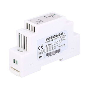 �y���������zDR-15-24 DIN���[�� �P��o�̓X�C�b�`���O�d�� 15W 24V 0.63A ������g��60Hz PWM�ϒ����� �������Z�b�g���[�h ���肵���d�͋��� ���͂ȍR���\�� �ϔM�� ����Ղ�Y�Ɨp����@��Ȃ�