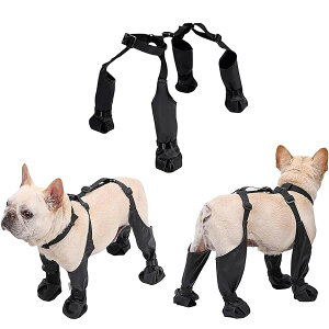 【送料無料】犬用レッグカバー 犬 靴 犬用ブーツサスペンダー 犬用ブーツレギンス 滑り止め 脱げない 屋外四本足パンツ 犬用シューズ 犬レインシューズ 肉球保護 足保護 汚れ防止 足舐め防