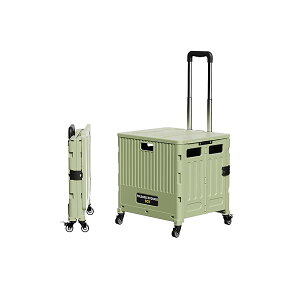 【送料無料】キャリーカート 折りたたみ ショッピングカート 幅30.5×奥行35×高さ92.5cm/耐荷70kg /360°回転四輪 蓋付き コンパクト 軽量 アウトドア ピクニック キャンプ用 座れる 家庭用 釣り