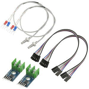 �y���������z2�� DC 3-5V MAX6675���W���[�� + K�^�C�v�M�d�Ή��x�M�d�΃Z���T�[ �P�[�u���R�[�h�t�� Arduino�ɑΉ�