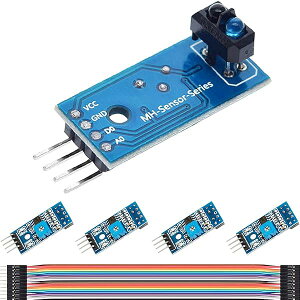 �y���������z5 PC IR �ԊO�����˃Z���T�[ ���W���[�� TCRT5000 3.3-5V IR �g���b�L���O �Z���T�[��Q��������W���[�� �f���|�� �P�[�u���ԃ��{�b�g�p
