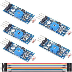 �y���������z5�����Z���T�[ ���W���[�� 4pins DC 3.3-5V �f�W�^�������x���o��������R�탂�W���[�� �f���|���P�[�u���t��for Arduino DIY�p