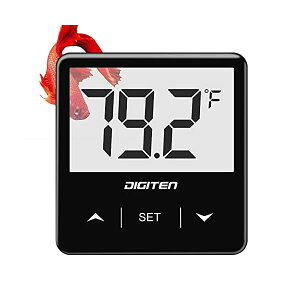 【送料無料】水族館温度計 水槽温度計 スティック オン ウォーター テラリウム 温度センサー 大型 LCD ディスプレイ付き 爬虫類 温度計 カメ トカゲ 両生類 サンゴ礁用