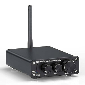 【送料無料】BT10A Bluetooth 5.0 パワーアンプ ステレオアンプ 50W x2 小型 高低音 2チャンネル デジタル クラスD レシーバーベース パッシブスピーカー用 増幅器 家庭用 電源アダプタ付き