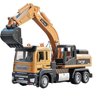 【送料無料】建設車両 おもちゃ 車 ショベルカーおもちゃ 砂場 建設用トラック 作業車両 はたらく車 工事カー 合金製 光と音響効果 贈り物 クリスマス 誕生日のプレゼント