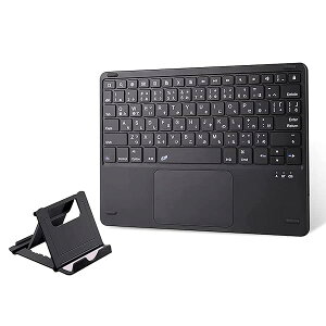 �y���������z�L�[�{�[�h bluetooth ���C�����X iPad/iPhone�p JIS���{��z�� �X�^���h�t�� �^�b�`�p�b�h���� ���b�N�\ 2���iOS�f�o�C�X�؂�ւ��\ �[�d�� keyboard ���� �^�u���b�g �I�[�g�X���[