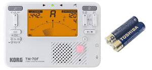 KORG TM-70F WH COMBO TUNER METRONOME �R���{�@�`���[�i�[�����g���m�[�� �`���[�i�[�ƃ��g���[������̉��I�@���t�y���̒�ԋ@��