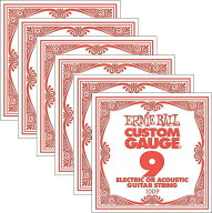 ERNIE BALL　E-1st 1009 x6本　アーニーボール　エレキギター/アコースティックギター　兼用　1弦　6本セ…
