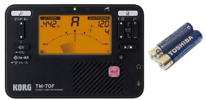 KORG TM-70F BK �@COMBO TUNER METRONOME�@�R���O�@�`���[�i�[�E���g���[���@�u���b�N�@���t�y���̒�ԏ��i