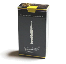 ◆◆バンドーレン　ソプラノサックス リード　トラディショナル シリーズ（青箱）　Vandoren TRADITIONAL SOPRANO SAXOPHONE Reeds　　10枚入り