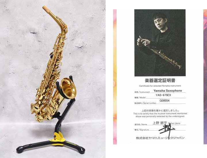楽天市場】【選定品】 YAMAHA YAS-875EX ヤマハ アルトサックス 上野 