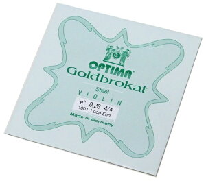 OPTIMA Goldbrokat 1E 4/4 ループエンド 0.26 オプティマ ゴールドブラカット バイオリン弦 1E
