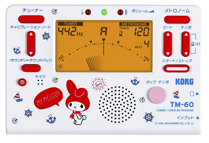 楽天市場 限定モデル マイメロディ Korg Tm 60 Smm2 Combo Tuner Metronome コルグ チューナー メトロノーム アラバスタ ミュージック