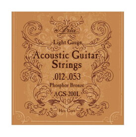 ARIA AGS-200L　Acoustic Guitar Strings Light アリア　アコースティックギター弦　ライトゲージ