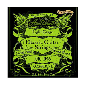 ARIA AGS-803C/L@ Coated Light Electric Guitar Strings@AA@R[eBO@CgQ[W@3ZbgpbN@ GLM^[