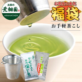 福袋 お手軽茶こし 静岡茶 飲み比べセット がぶ飲み静岡深むし茶100g 特選荒茶旬100g 緑茶 ステンレス製 茶漉し ストレーナー キッチン お茶 紅茶 ハーブティー お茶用品 ティータイム おしゃれ 急須いらず 茶葉用 便利 手軽 お手軽 簡単 お茶 深蒸し茶