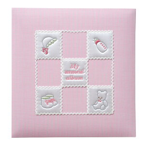 ナカバヤシ フエルアルバム誕生用100年台紙 マイメモリアル ピンク アH-LB-652-P