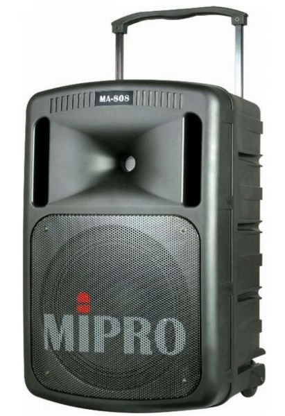プロ用　Mipro　小型ワイヤレスアンプPAシステム　MA-808PAD（受信機1台、CDプレーヤー装備）