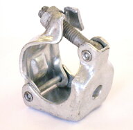 【送料無料】単管パイプ用　ドブメッキ 単クランプ（13φ穴開き）　同径48.6φ　ARC−8D　1箱　60個入り…
