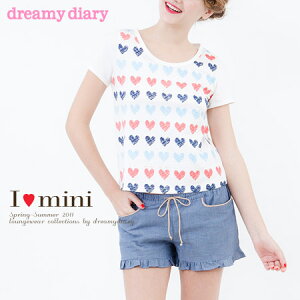 �y6��18������ �|�C���g10�{�z�ydreamy diary�z �n�[�g�� T�V���c�{�V���[�g�p���c �㉺�Z�b�g