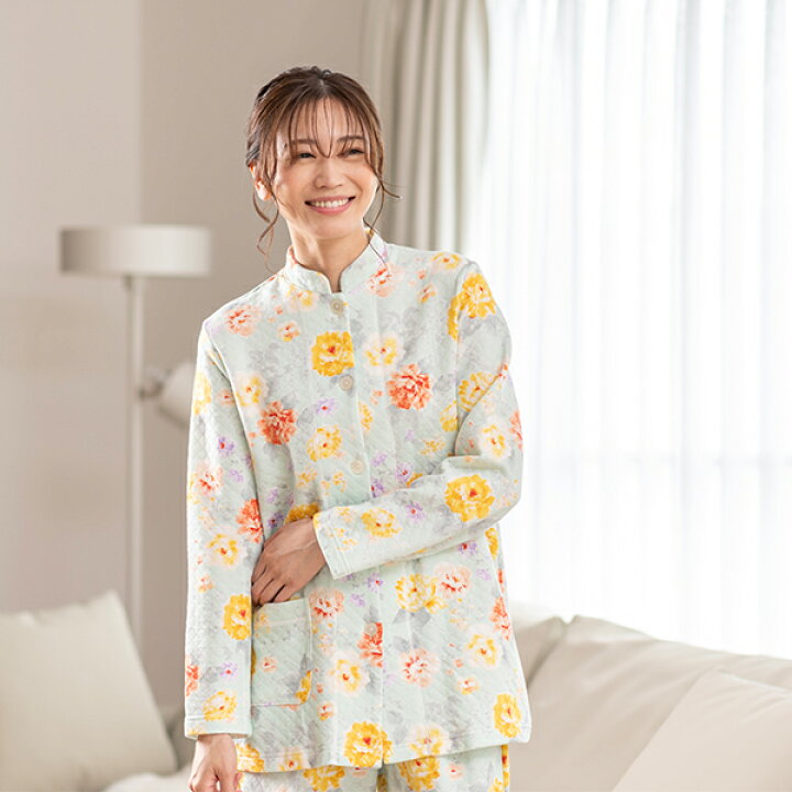 楽天市場】【mila schon】花柄 プリント 冬用 ニットキルト レディース 