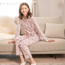 【MOOMIN ムーミン】×【Amour アムール】スムース プリント レディース パジャマ 【秋のムーミン谷】 日本製 秋 Sサイズあり