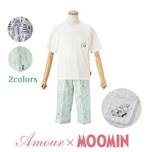 �yMOOMIN ���[�~���z×�yAmour �A���[���z�L�����N�^�[�v�����g�̓�����T�V���c × �v�����g�Y�{�� ���b�v���v�����g�V�����n �����Y �㉺�Z�b�g �� ���[���E�F�A ���� 6���� �Y�{�� ���[�~�� �X