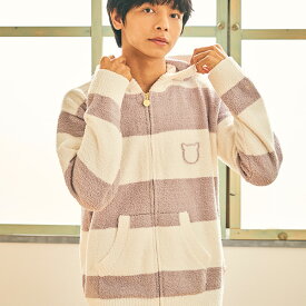 【ポイント10倍 クーポン発行】【PAUL&JOE PARIS room wear】【メンズ】ボーダー　モールヤーンパーカー 春 秋 冬 綿 ギフト ガールズ 長袖 かわいい 可愛い cawaii 修学旅行 中学生