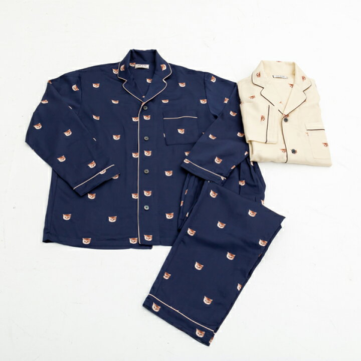 楽天市場 Paul Joe Paris Room Wear ポールアンドジョー ルームウェア ヌネット ロングスリーブシャツ メンズセットアップ ギフト ヤング ボーイズ サテン 春 秋 通年 長袖 かわいい ペア ブランド アイボリー ネイビー M L アムールパジャマ公式オンライン
