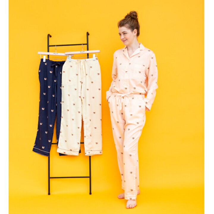 楽天市場 Paul Joe Paris Room Wear ポールアンドジョー ルームウェア ヌネット サテン レディース ロングパンツ ボトムス ガールズ 春 秋 通年 ギフト 長パン ブランド かわいい 可愛い 修学旅行 S M L ピンク ベージュ ネイビー アムールパジャマ公式オンライン