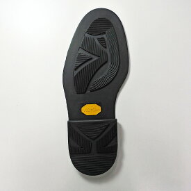 【送料無料】※アウトレット品※ Vibram ビブラム #2870 ソール＆ #5870 ヒール セット ブラック 製靴 靴修理 靴底 リッジウェイ型