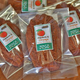 オレンジ風味のチョコレートマドレーヌ（焼き菓子）～下津町上山さんの温州ミカンのピール入り