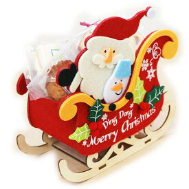 ディンドン★スレッド～お菓子をいっぱい乗せたそりとサンタ～和歌山産フルーツの焼き菓子6個入りクリスマスギフト