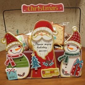 【送料込】焼き菓子いっぱいのクリスマスWOOD-BOX・和歌山県産フルーツを焼き込んだ焼き菓子クリスマスギフトinサンタとスノーマンの木箱