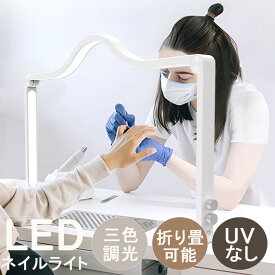 【1年保証】ネイルデスクライト スタンド ライト デスク ネイルライト ledのみ uvなし ライト ネイルライト LED ネイル led ライト 折りたたみ可 ネイル スタンドライト ネイリスト専用 ネイルLEDライト スタンドライト 作業 フェイクダイヤ入れ デスクライト LED 折りたたみ