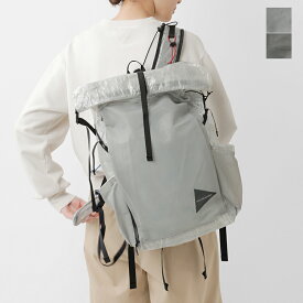 【クーポン対象】and wander アンドワンダー ダイニーマ 軽量 バックパック “UL backpack with Dyneema(R)” 574-4975196-mn 2024ss新作ユニセックス