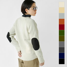 soglia ソリア エルボーパッチ ウール ニット プルオーバー “LANDNOAH Sweater” landnoah-sweater-tr レディース