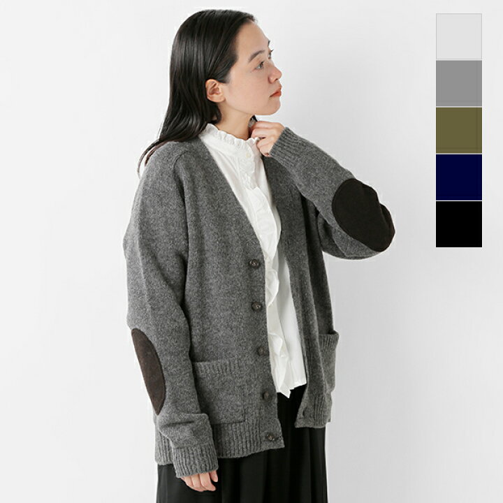 楽天市場】soglia ソリア エルボーパッチ付きカーディガン“LANDNOAH 