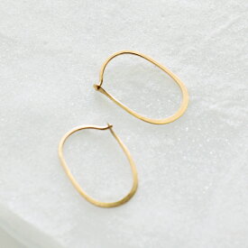 Melissa Joy Manning メリッサ ジョイ マニング 14kt オーバル フープ ピアス“Oval Hoops Small” p-o-01-ms レディース