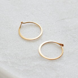 Melissa Joy Manning メリッサ ジョイ マニング 14kt ラウンド フープ ピアス スモール“Round Hoops Small” p-r-01-melissa-ms レディース