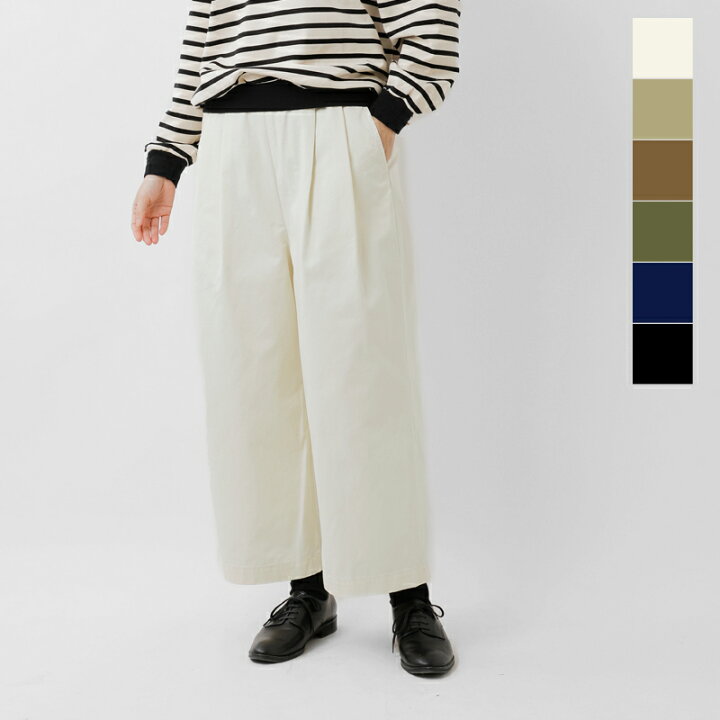 楽天市場 Travail Manuel トラバイユマニュアル コットンコンパクトチノ2タックワイドパンツ Tm5009 Mt レディース サイズ交換初回無料 Aranciato アランチェート