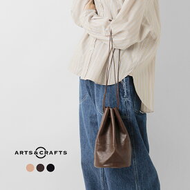 Arts&Crafts アーツアンドクラフツ ベジタブルホースレザードローストリングスポーチバッグM“VEGETABLE HORSE LEATHER” drawstringspouch-same1レディース