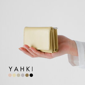 YAHKI ヤーキ スムースレザー コンパクト 三つ折り ウォレット yh-207レディース 2026ss新作 春夏