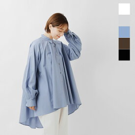 セール【20%OFF】mizuiro ind ミズイロインド コットン ワイド フレア シャツ 3-239389【☆】